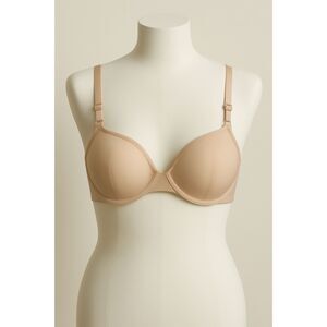 CUUP White Sheer The Plunge Bra   Women's Size 34C